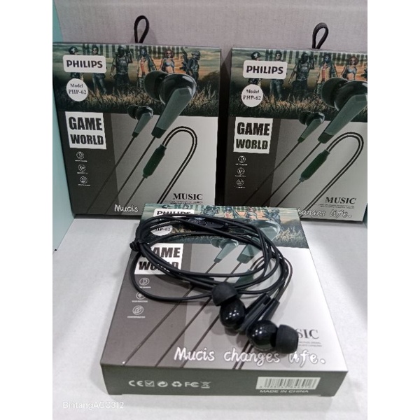 Headset earphones Philips game world(PHP-62)