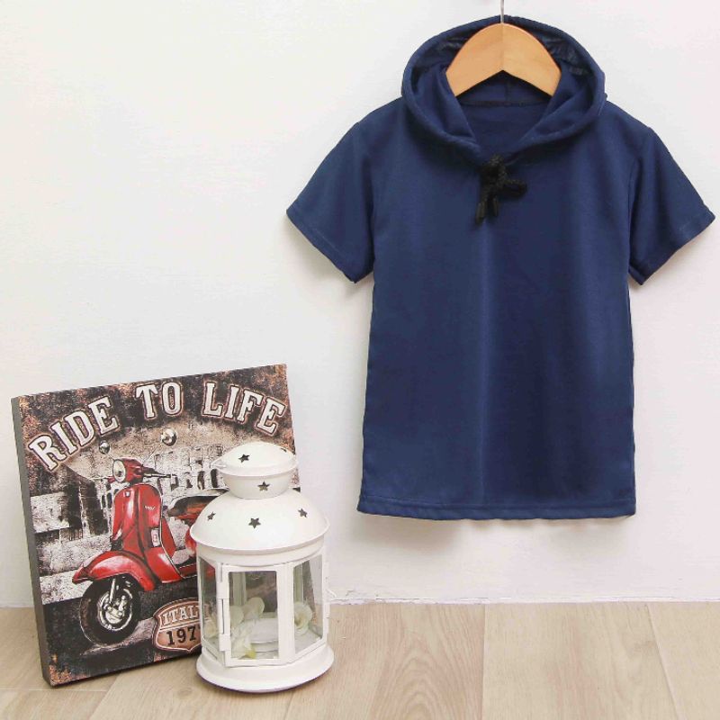 Top Kid Kaos Hoodie Lengan Pendek Anak Laki-Laki 2-9 Tahun 06