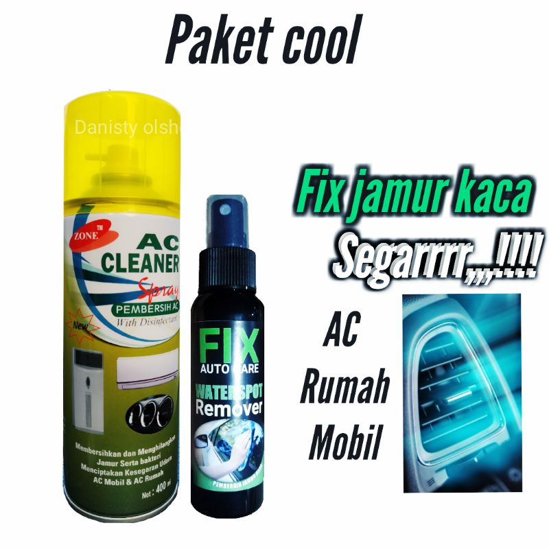 Pembersih kaca fix paket /pembersih ac mobil/pembersih ac rumah