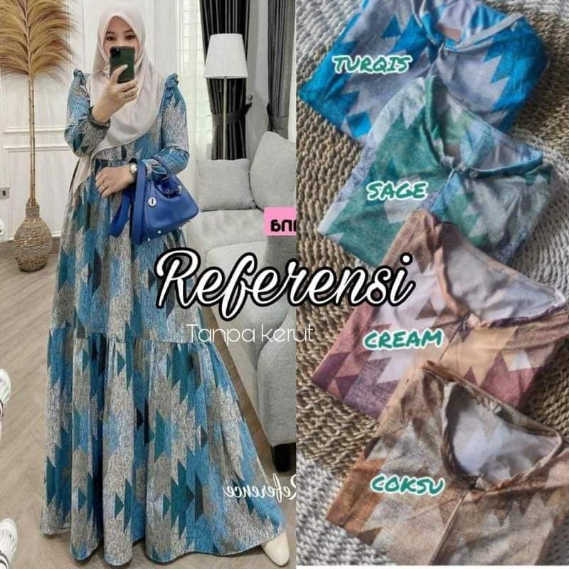 Termurah bisa COD gamis wanita murah terbaru