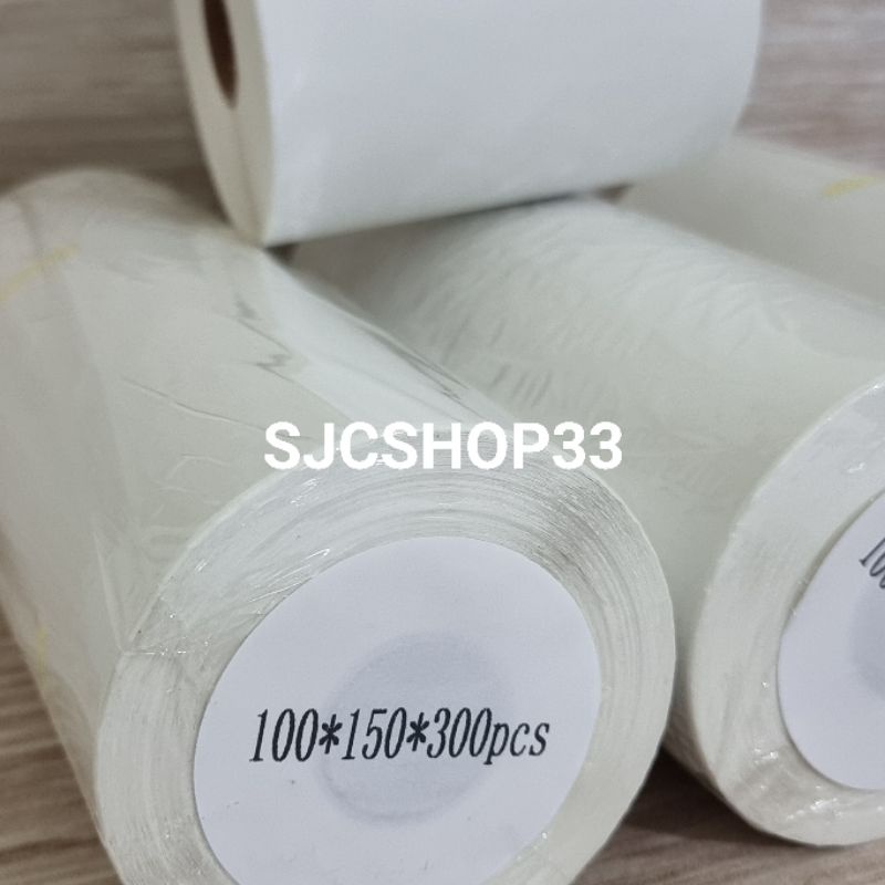 

label thermal 100x150 isi 300 pcs / sticker label pengiriman alamat