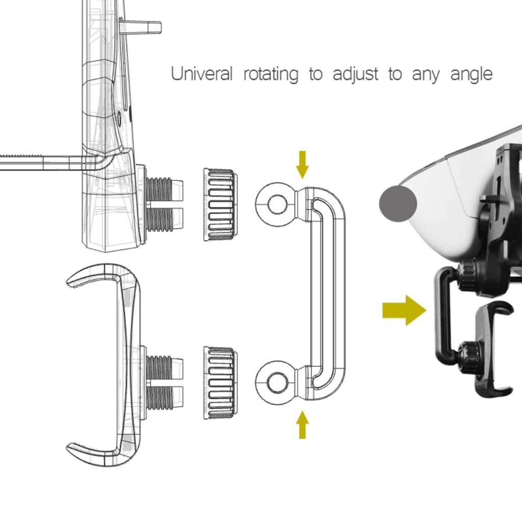 Car Holder 203 Tempel Kaca Spion Tengah Mobil / Universal Car Rearview Mirror Mount 203