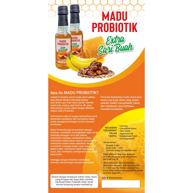 

MADU PROBIOTIK EXTRA SARI BUAH