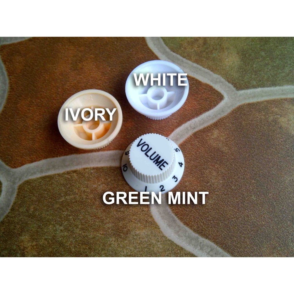 Green Mint Knob Volume Control Potensio Gitar For Cort Yamaha Washburn Suhr Rick Hanes Stratocaster