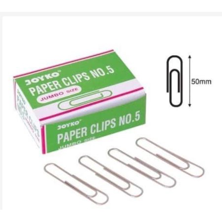 

[Alx] PAPER CLIP / KLIP PENJEPIT KERTAS JOYKO NO.5 MURAh