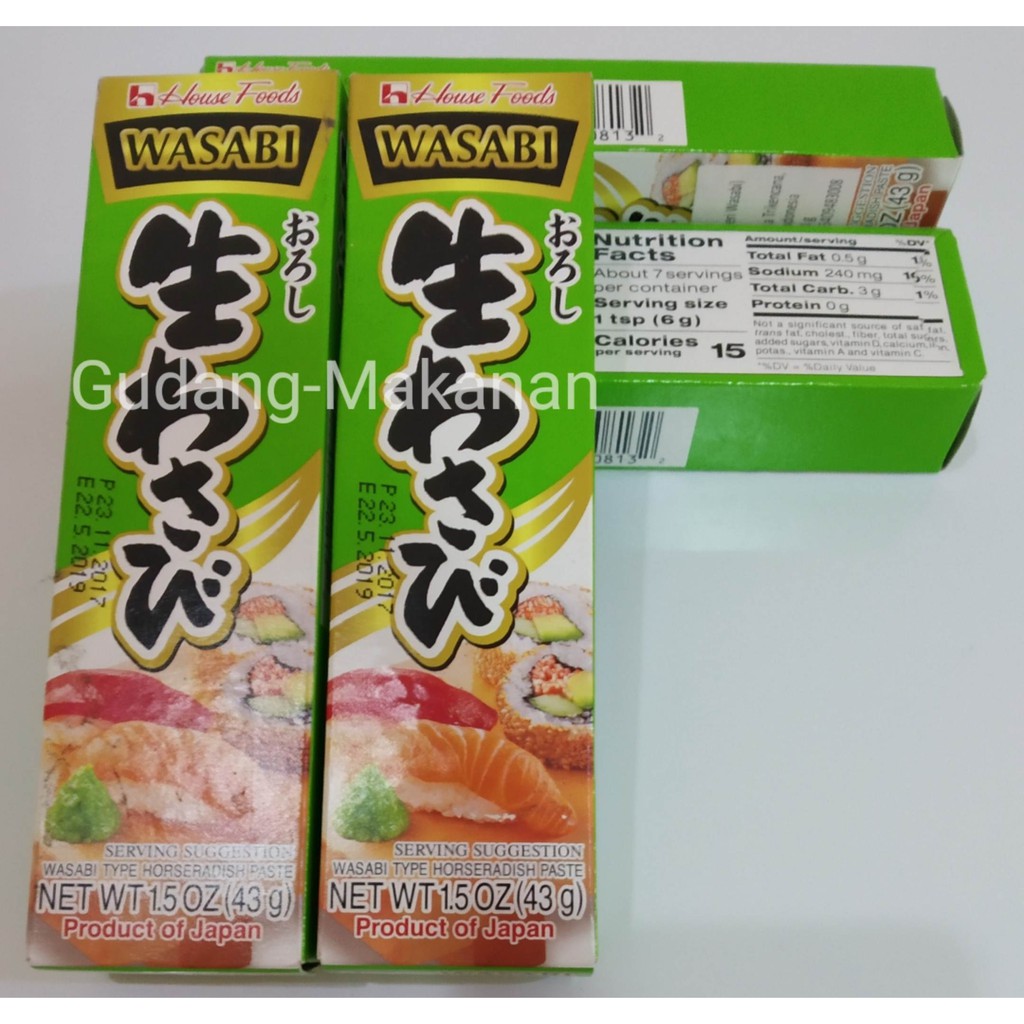 House Neri Wasabi Tube 43gr