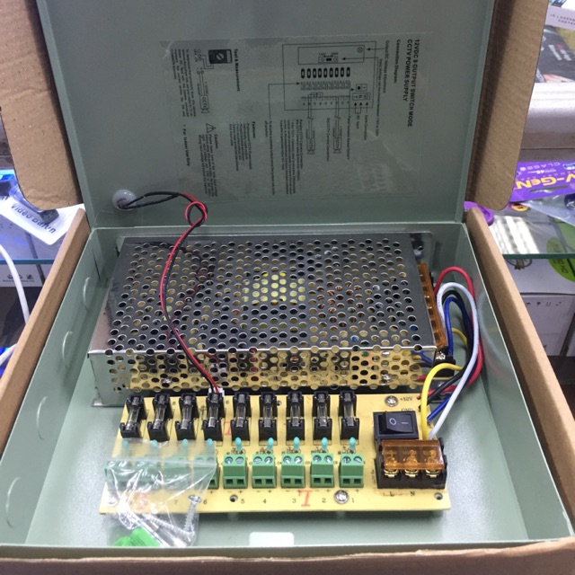 POWER SUPPLY BOX 12v 10A