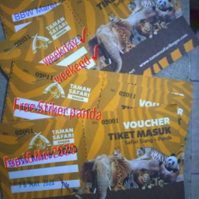 Tiket masuk taman safari | Shopee Indonesia