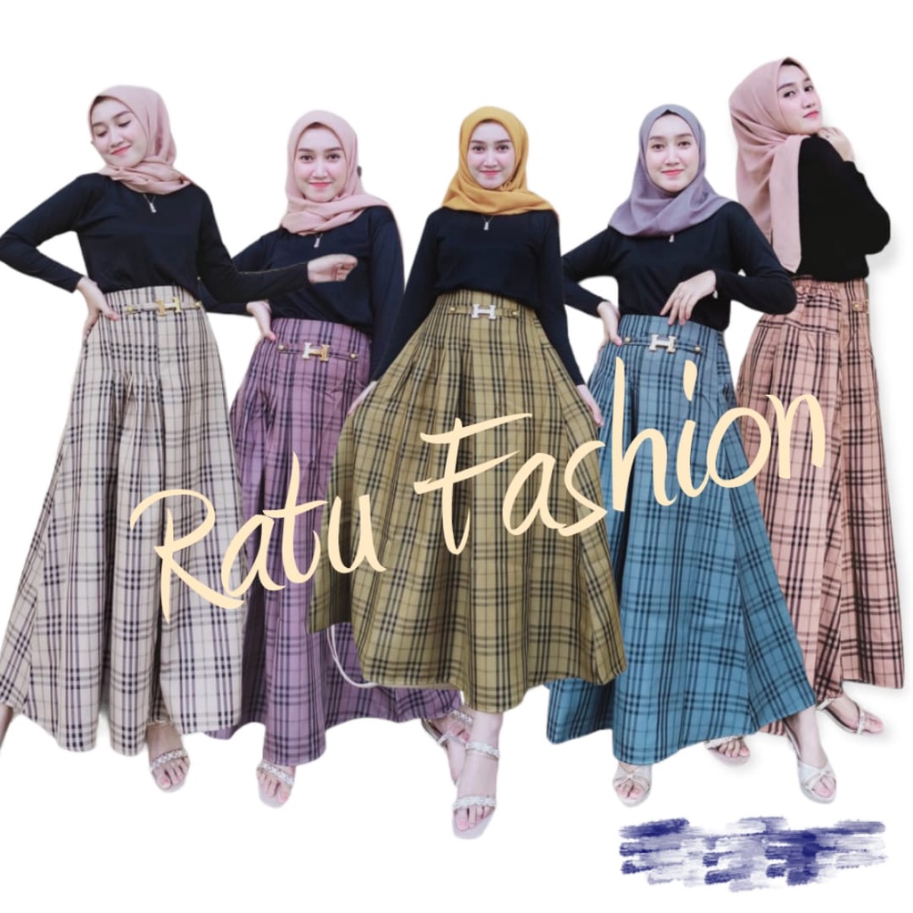 ROK PAYUNG KOTAK/MAXI SKIRT/ROK PAYUNG PANJANG/KLOK LEBAR