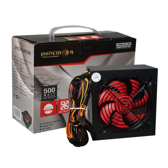 Power Supply Imperion 500Watt 12cm Silent Fan / Psu resmi