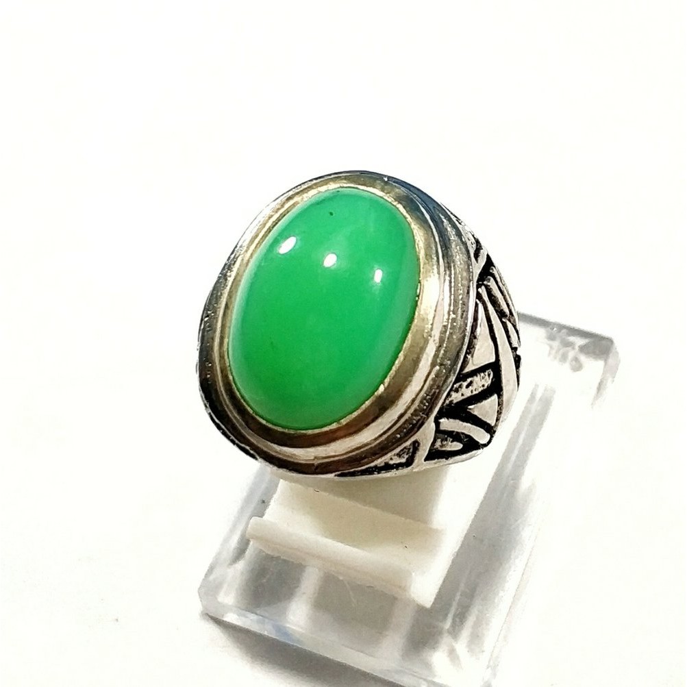 CINCIN BATU AKIK NATURAL CHRYSOPRASE CHALCEDONY AUSTRALIA