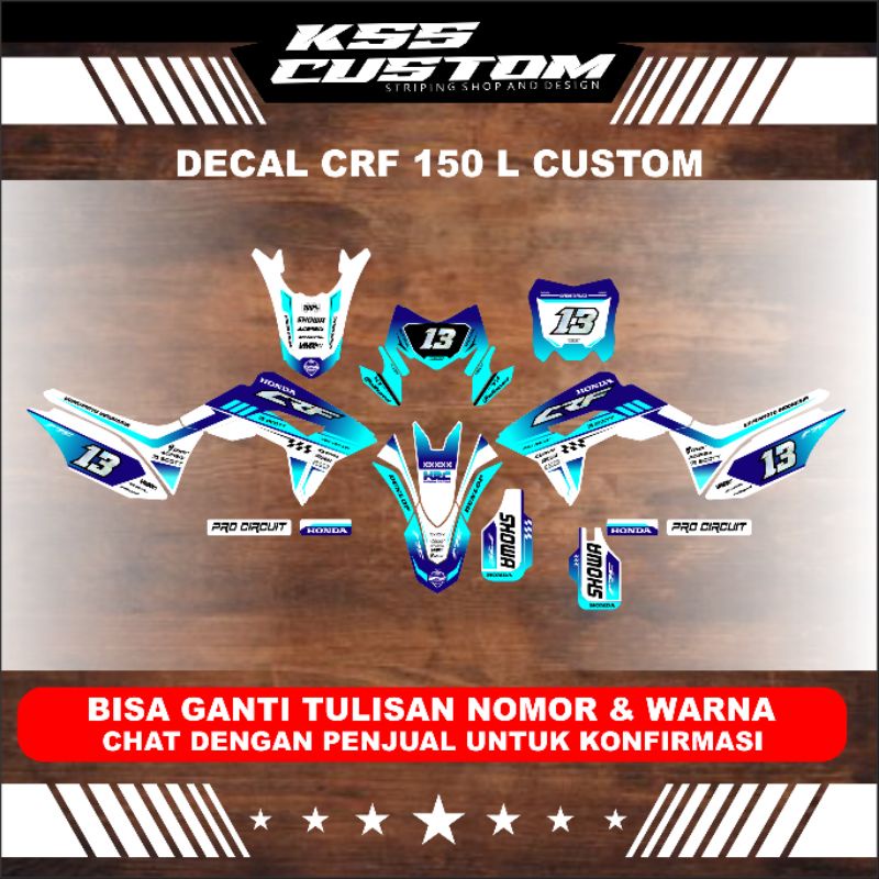 DECAL CRF 150L FULL BODY - DECAL CRF150L FULL BODY - DECAL CRF SIMPEL - DECAL CRF 2021 - DECAL CRF 2