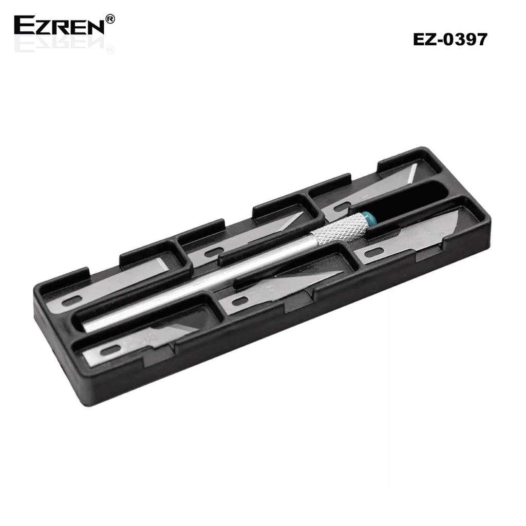 

gk Ezren Pisau Acrylic Akrilik Kayu Set 7 in 1 Pisau Ukir Pahat Knife Art