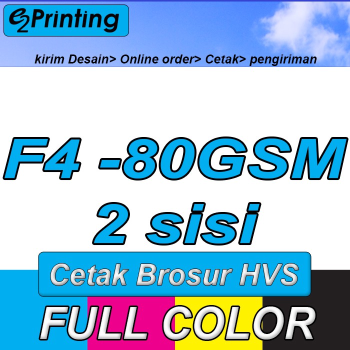 Print Cetak Brosur Flyer Hvs F4 70 80 Gsm Full Colour Shopee Indonesia