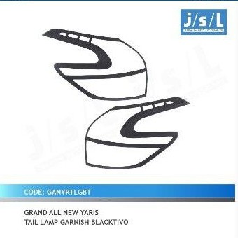 Garnis Belakang Yaris 2014-2016 Black