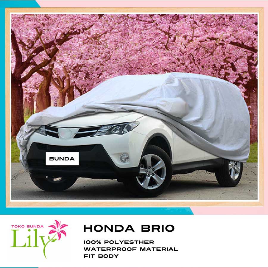 Cover Silver Honda BRIO Waterproof / Sarung Mobil Honda BRIO