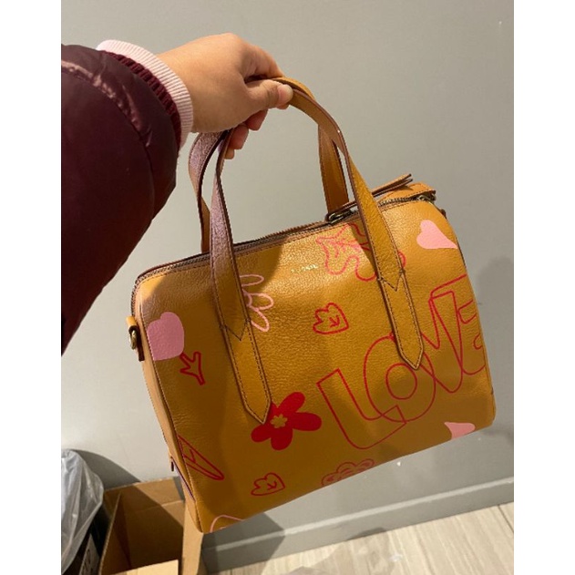 Sydney Satchel Love Letter/Brown