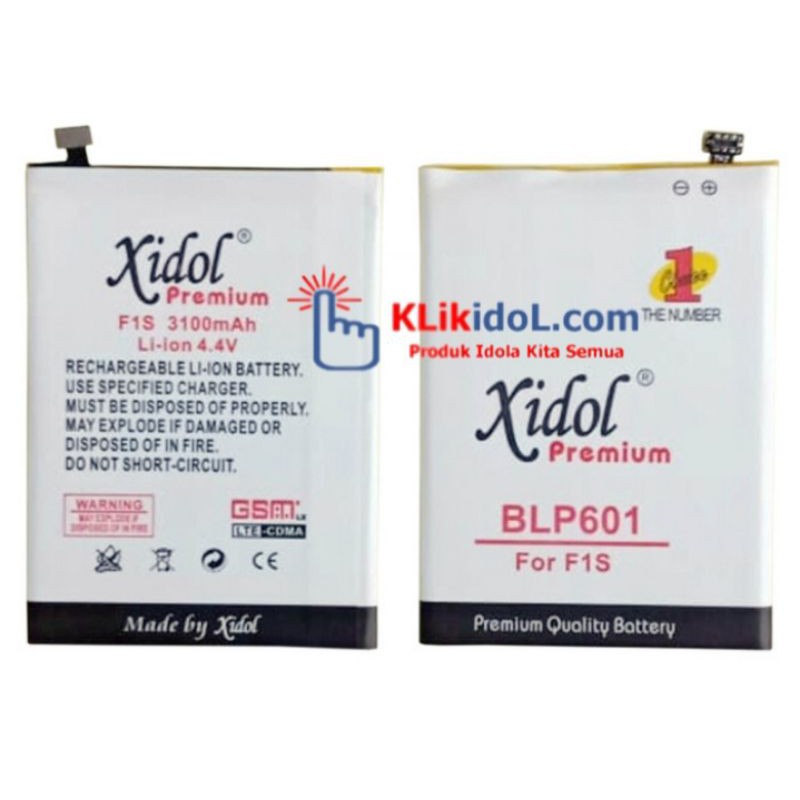 BATERAI XIDOL OPPO F1S BLP601 BATTERY BATRE PREMIUM