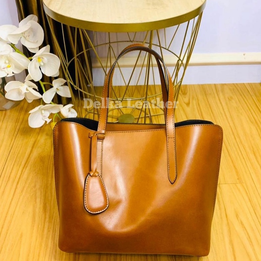 Tas Kulit Pull Up Asli DL440 Wanita/ Tas Papirut Asli Kulit Pull Up Sapi Garut/ Fashion Tas Tote Bag