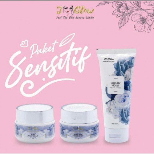 Jglow Skincare Paket Sensitif Sensitif Acne