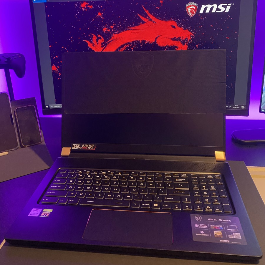 Clavier rétroéclairé pour ordinateur portable MSI GS75 Stealth 10SE 10SF 10SGS 10SFS MS-17G3 GS75 Stealth-091 093 202 203 204 MS-17G1 Grèce GK avec interface Noir