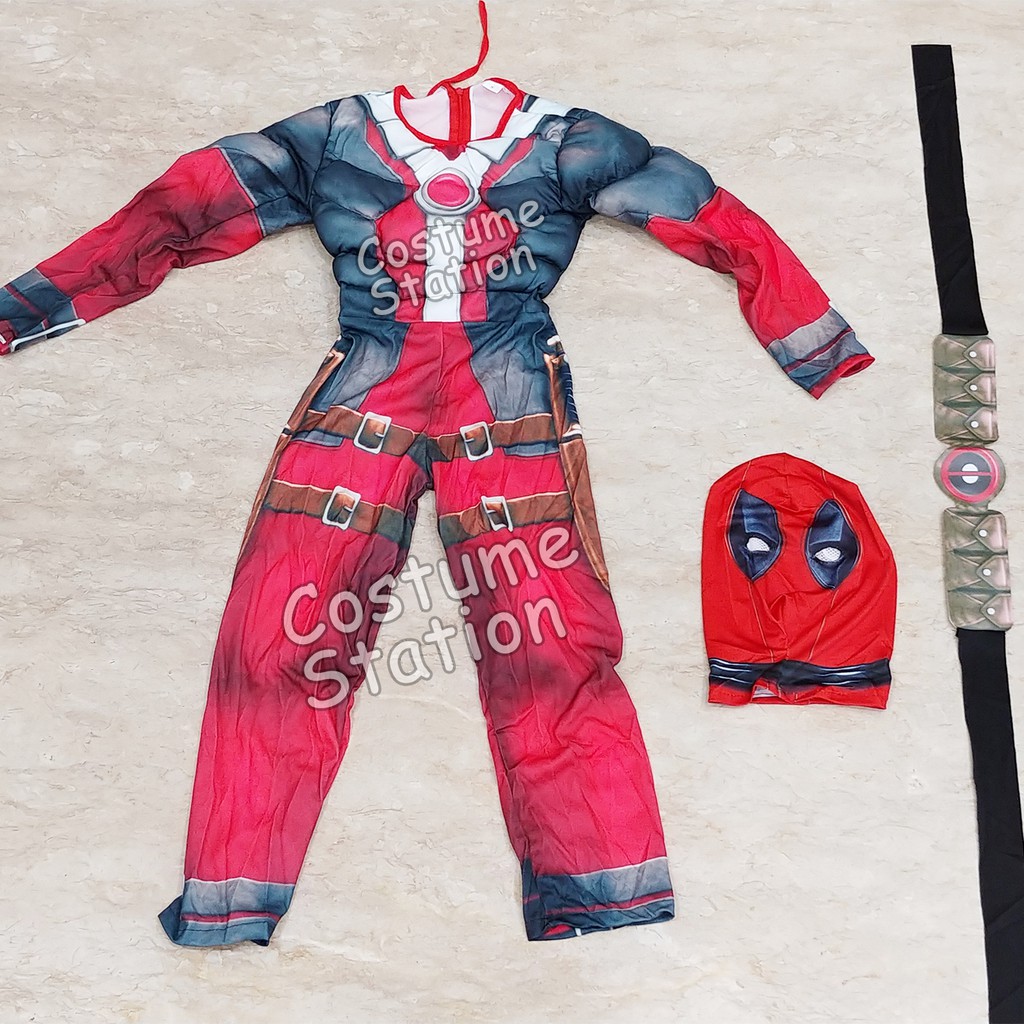 Kostum Superhero Deadpool / Costume Dead Pool Marvel anak laki