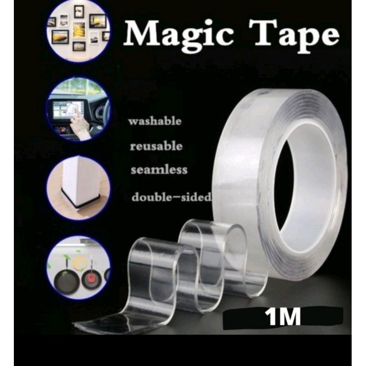 

magic tape 1 m double tape solasi ajaib
