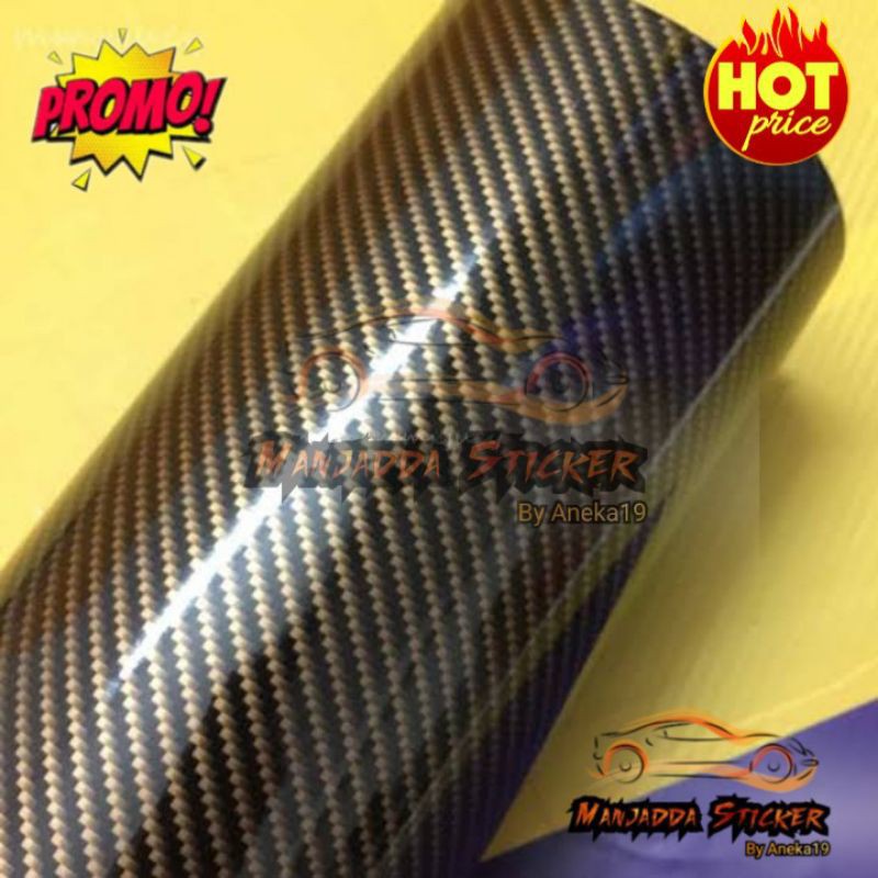 Stiker Skotlet motor Stiker Carbon Fiber 5D Stiker super glossy