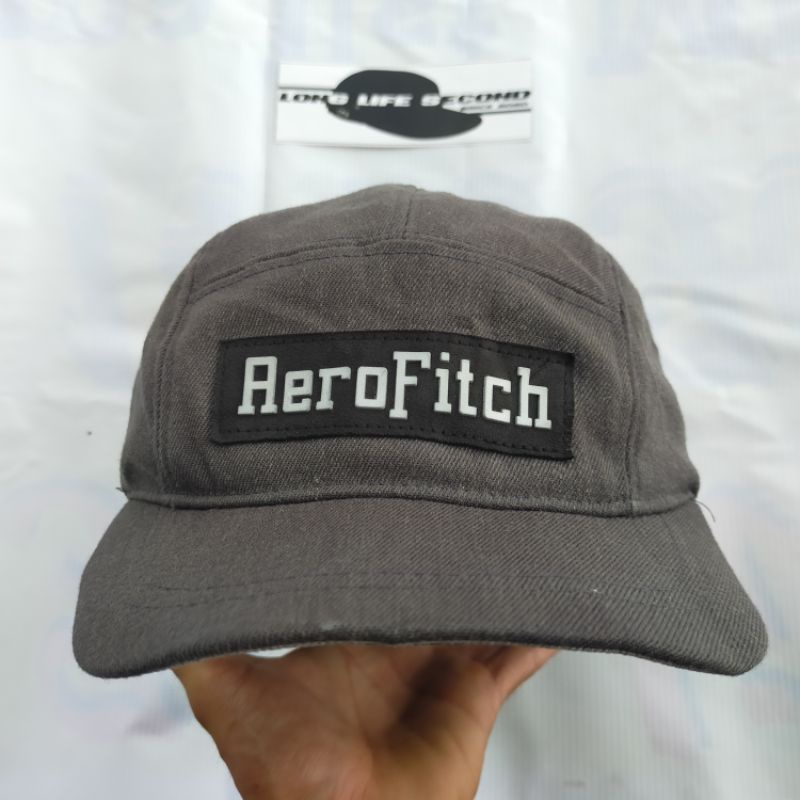 topi cap 5 panel aerofitch second bekas