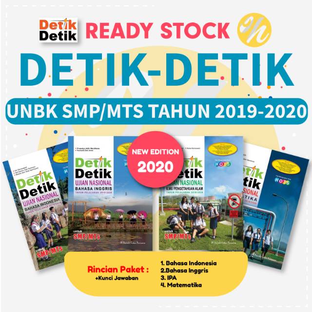 Buku Detik Detik Un Smp 2020 Buku Unbk Smp Mts 2020 Intan Pariwara Shopee Indonesia