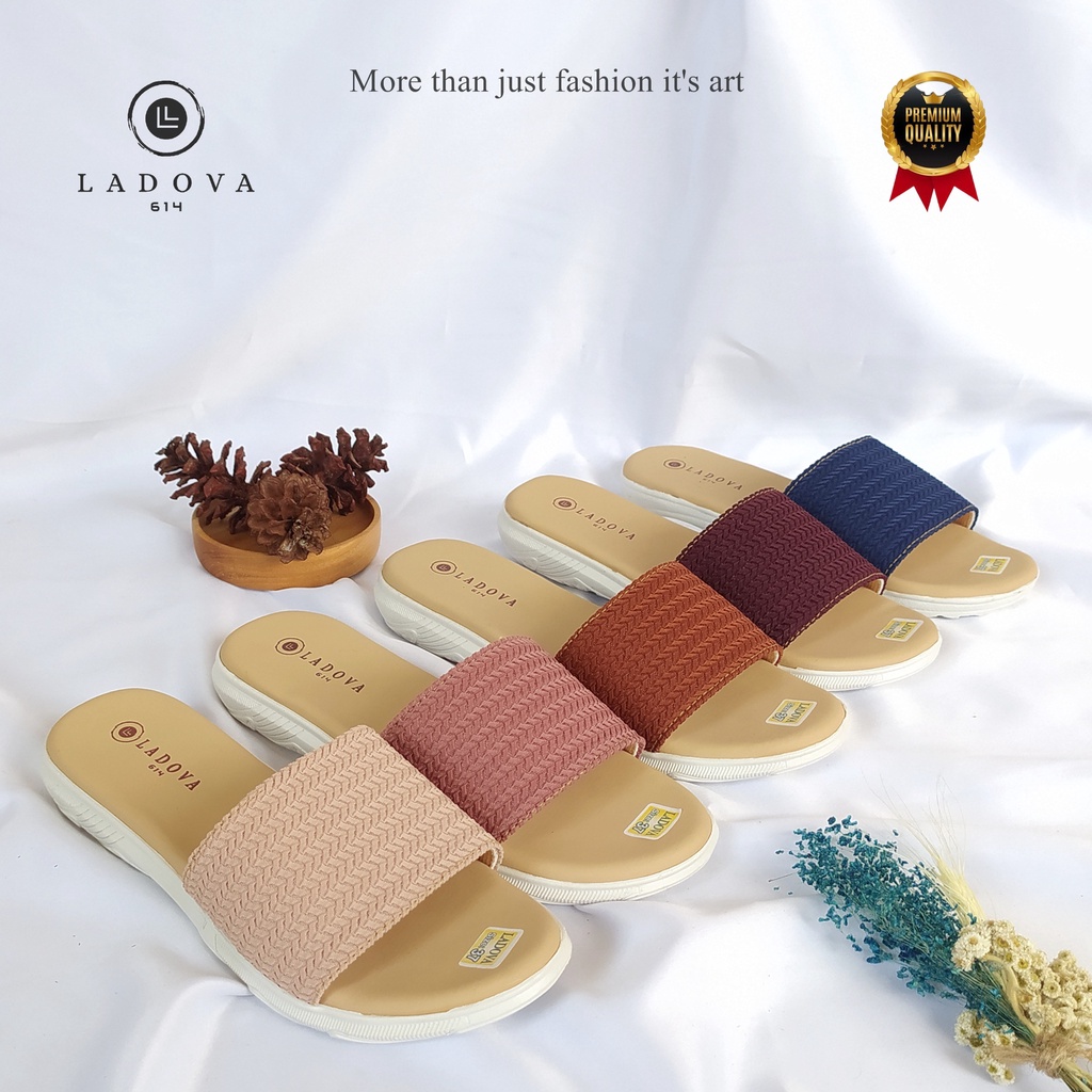 SANDAL SLOP RAJUT WANITA DIXIE DISTRO ORIGINAL LADOVA / SANDAL SELOP WANITA RAJUT TERBARU