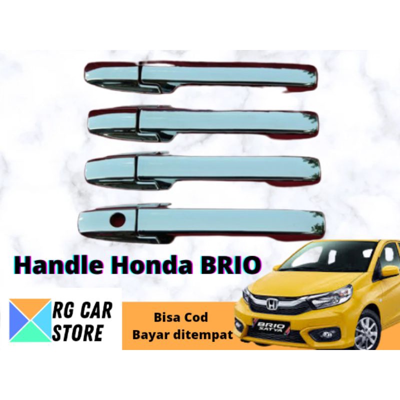 COVER HANDLE HONDA BRIO WARNA CHROME DIJAMIN PNP