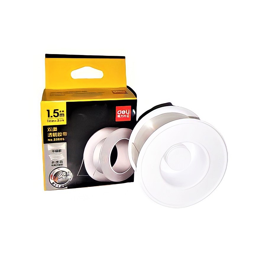 

Double Sided Mounting Nano Tape Transparent Bening 24 mm x 1,5 M DELI