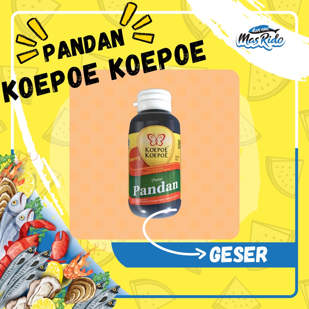 

Pasta Koepoe Koepoe 60 ml Rasa Pandan Perisa Pewarna Makanan Pandan