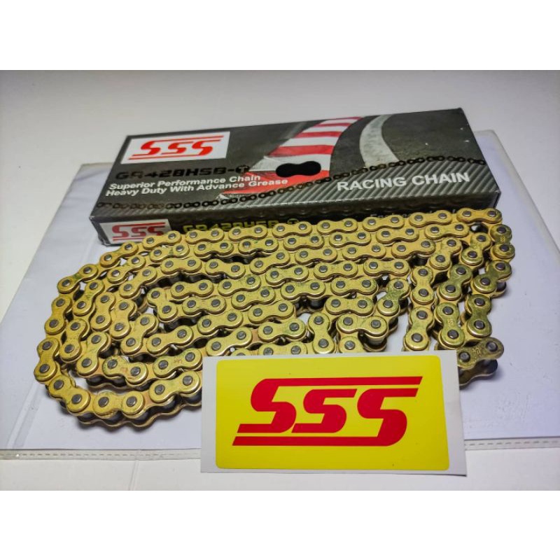 Rantai  SSS 428 HSBT 140L GOLD &quot;HEAVY DUTY&quot;