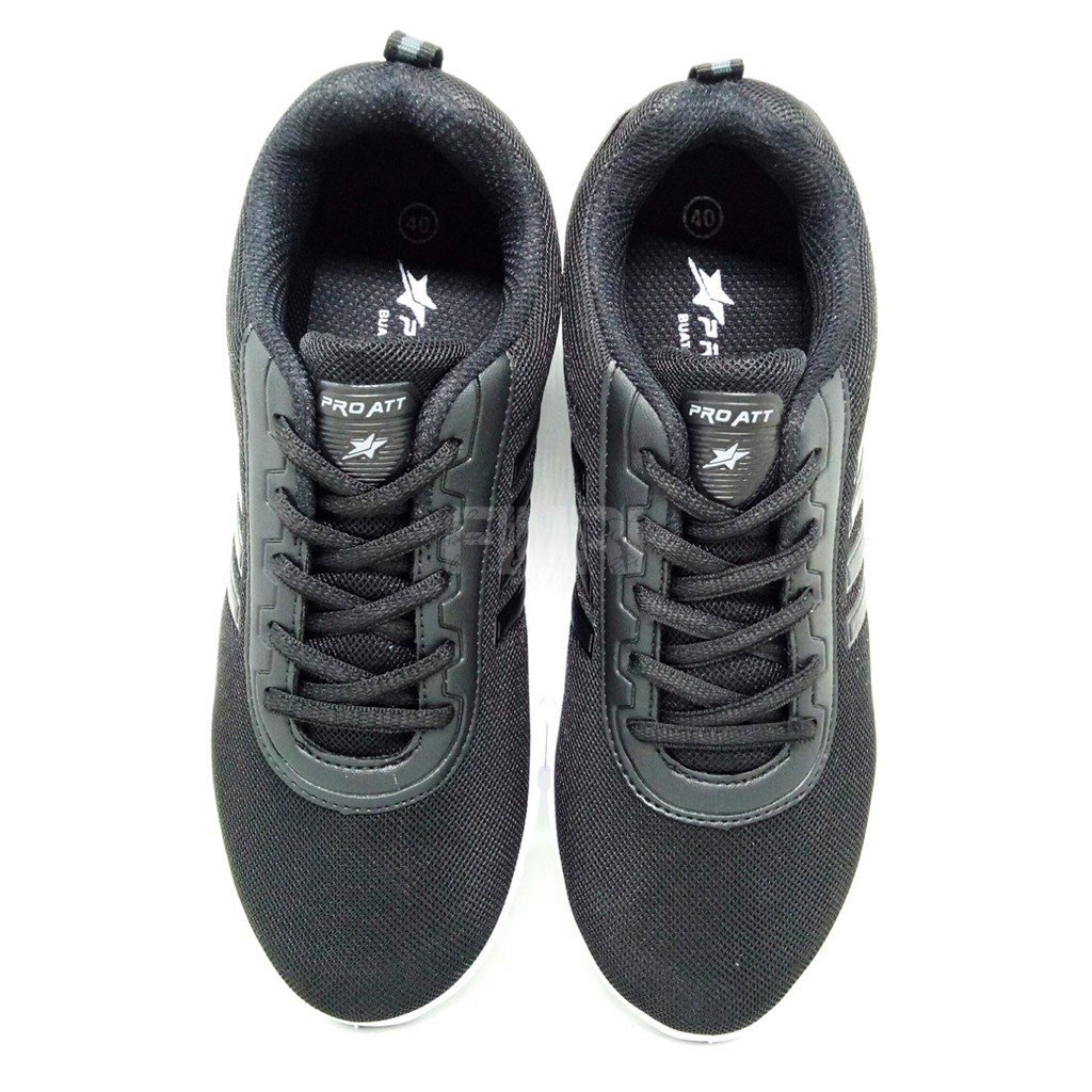 FIURI - Pro ATT Original - PC 870 HITAM PUTIH 39-43 - Sepatu Kets Pria - Sepatu Sneakers Pria - Sepatu Olahraga Sport Pria - Sepatu Casual Kanvas - Sepatu Jogging Lari Fitness Gym Senam Pria Sepatu Anak Laki-Laki Cowok - Sepatu Sekolah Bertali SD SMP SMA