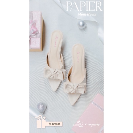 CLOEVKIDS - Sandal perempuan heels Papieerr Cloevkids X Mergenie