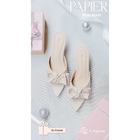 CLOEVKIDS - Sandal perempuan heels Papieerr Cloevkids X Mergenie