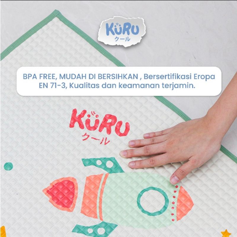 Kuru Baby Perlak Organic Bayi - Alas Ompol Bayi - Alas Mandi Ganti Popok Newborn - New Born