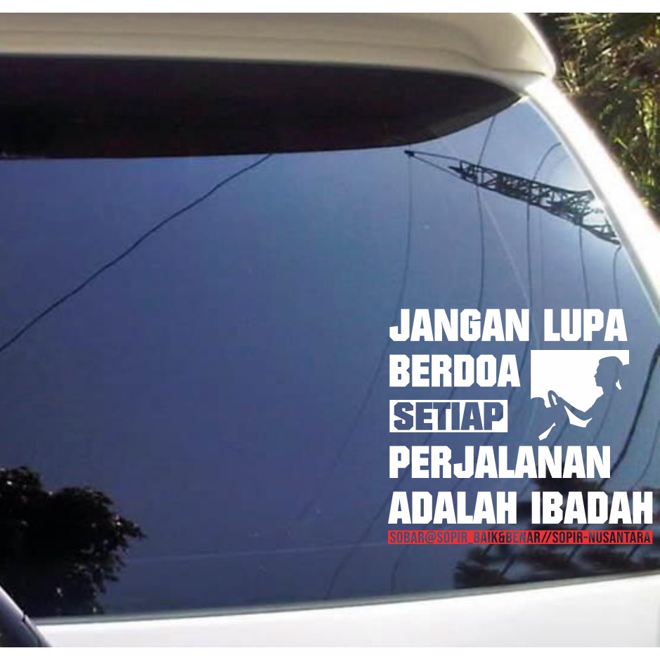 stiker cutting sopir nusantara/stiker mobil