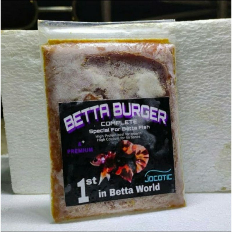 burger betta complete pakan cupang / pakan burayak ojek only