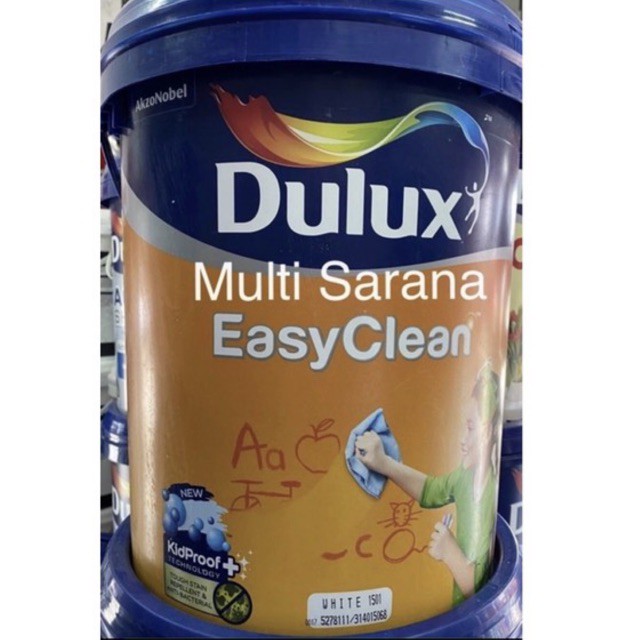 Jual Dulux Easy Clean Putih White 1501 Kemasan 20 Liter Shopee Indonesia 8965