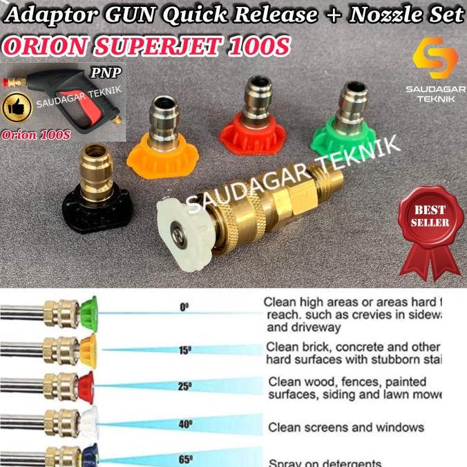Adaptor Quick Release Gun Orion 100S Quick Coupler Orion Superjet 100S