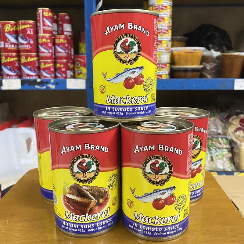 

(425gr) Ayam Brand/ Mackerel/ Mackerel dalam saus Tomat