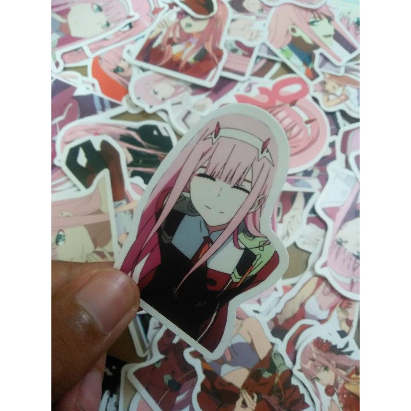 

STIKER ZERO TWO Darling in the Franxx isi 10 pcs (Random)