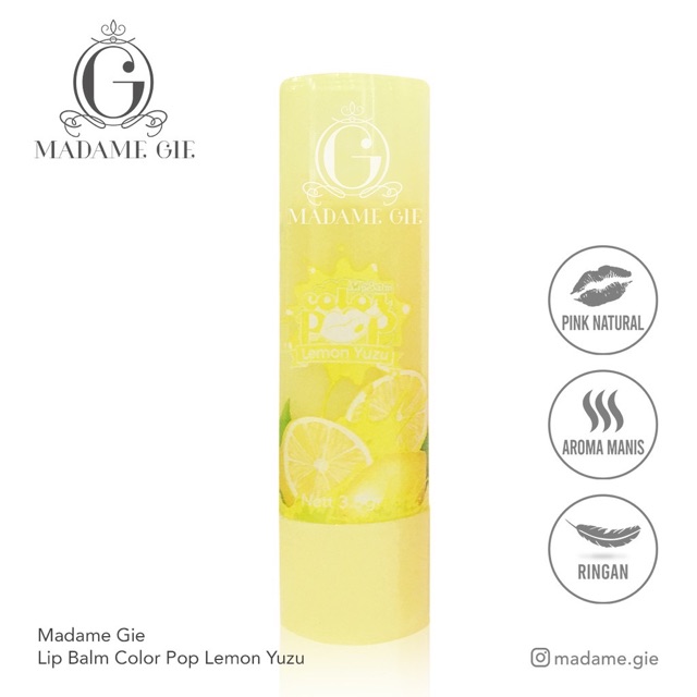 Madame Gie Color Pop Lip Balm Fruity Series