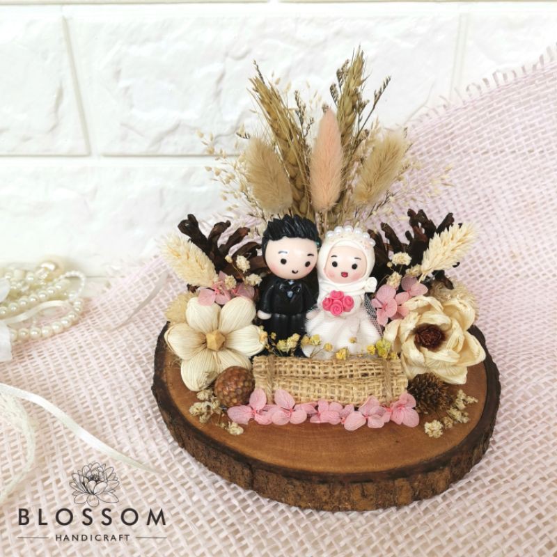 Couple Rustic Ring Bearer / tempat cincin rustic / rustic wedding ring box / tempat cincin nikah