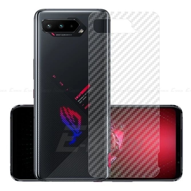 GARSKIN Sticker Carbon Asus ROG 5 6.78 inchi Skin Fiber Carbon Transparan