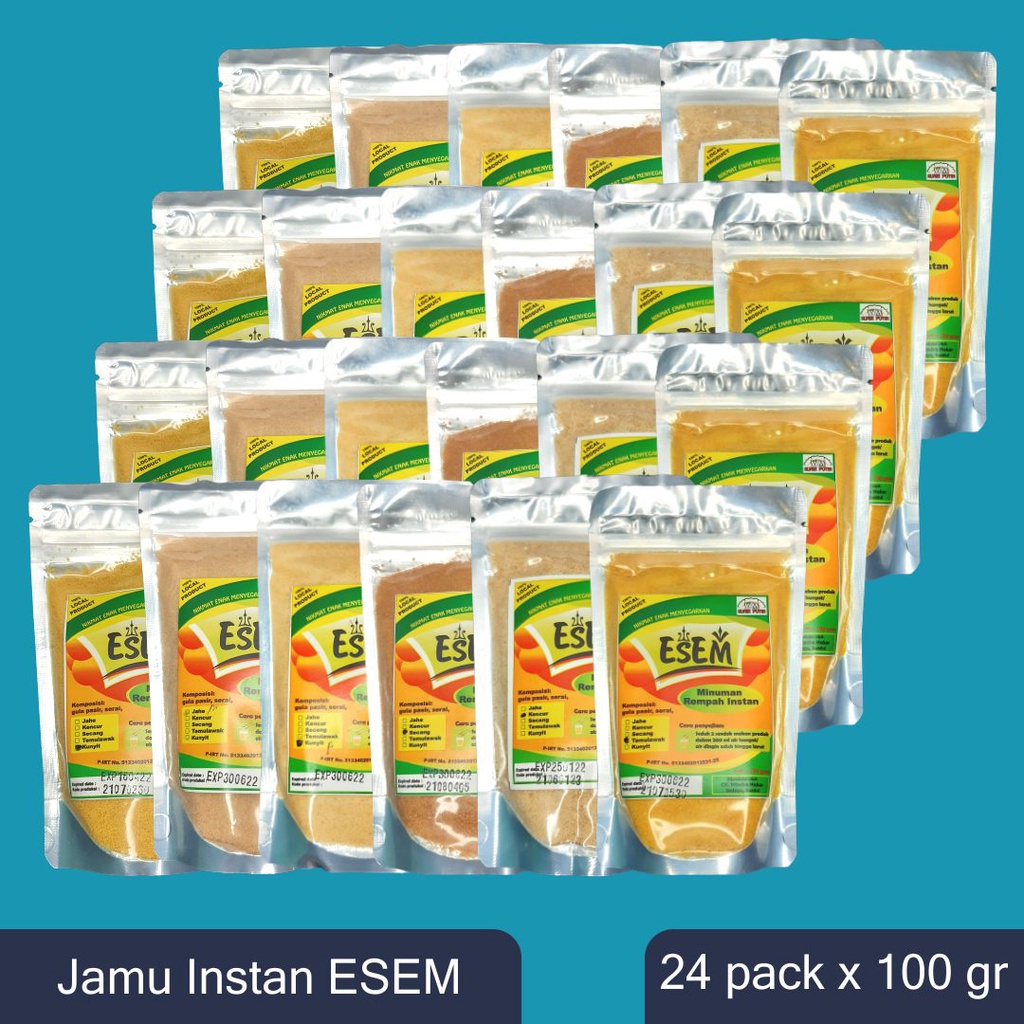 

Jamu Instan Bubuk ESEM - 24 pack @ 100 gram