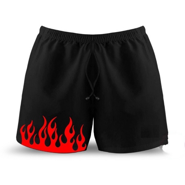 Celana Pendek Fire / Hot Pants Black White Fire